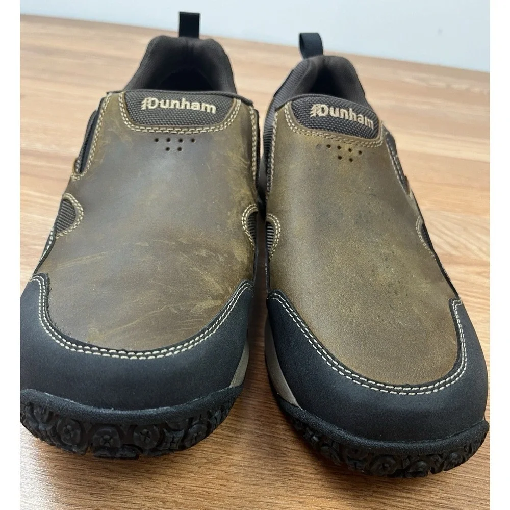 Dunham Cloud Plus Slip on Waterproof Hiking Shoes Brown Men's 10.5 EE NEW